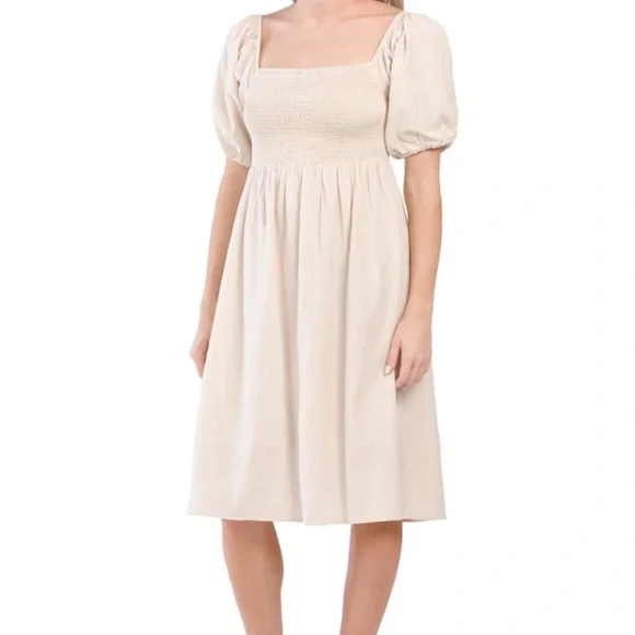 7 for all Mankind Puff Linen Dress